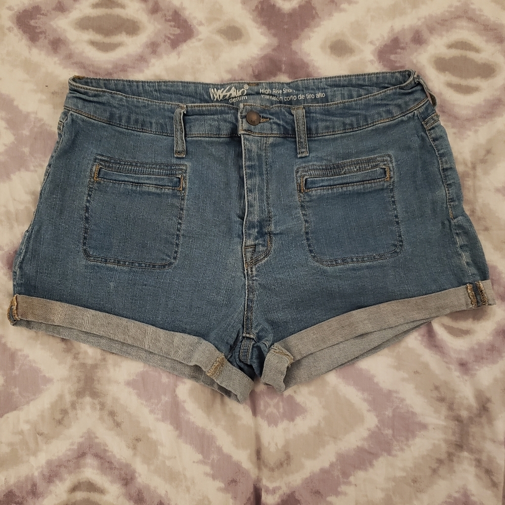 High Waist Denim Shorts with Stretch (3 FOR $10)